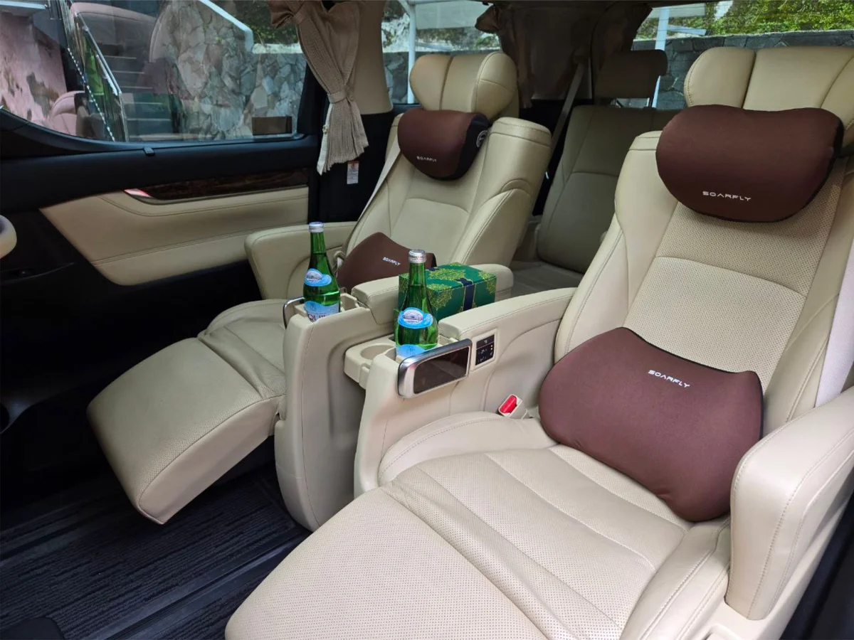 Captain seat Alphard dengan legrest dan bantal kepala